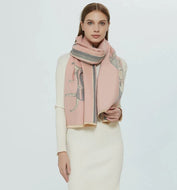 Cashmere Horse Print Pashmina Scarves-Furbaby Friends Gifts