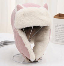 Charger l&#39;image dans la galerie, Cat Ear Winter Trapper Hat-Furbaby Friends Gifts