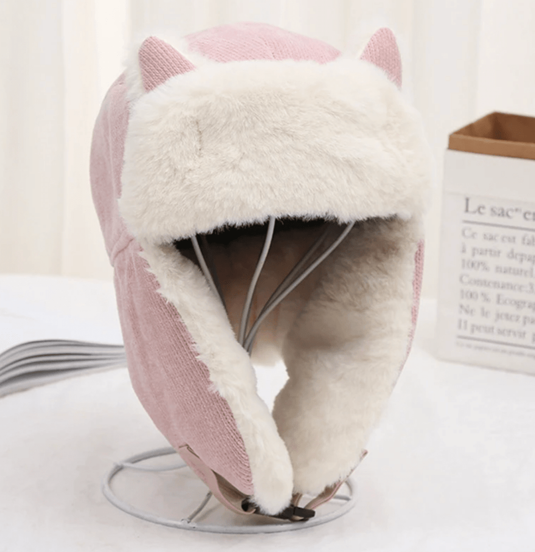 Cat Ear Winter Trapper Hat-Furbaby Friends Gifts