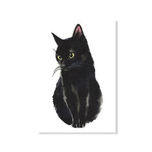 Load image into Gallery viewer, Cat Lovers&#39; Black Cat Canvas Posters-Furbaby Friends Gifts