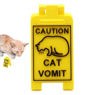 Cat Vomit Caution Sign!-Furbaby Friends Gifts