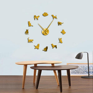 Cats & Dogs Wall Clock-Furbaby Friends Gifts