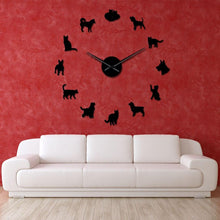 Cargar imagen en el visor de la galería, Cats &amp; Dogs Wall Clock-Furbaby Friends Gifts