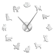 Laden Sie das Bild in den Galerie-Viewer, Cats &amp; Dogs Wall Clock-Furbaby Friends Gifts