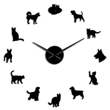 Carregar imagem no visualizador da galeria, Cats &amp; Dogs Wall Clock-Furbaby Friends Gifts