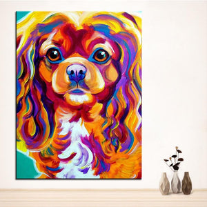 Cavalier King Charles Canvas Oil Print-Furbaby Friends Gifts