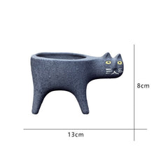 Load image into Gallery viewer, Ceramic &#39;Cat Tail&#39; Flowerpot-Furbaby Friends Gifts