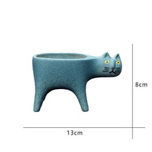 Charger l&#39;image dans la galerie, Ceramic &#39;Cat Tail&#39; Flowerpot-Furbaby Friends Gifts