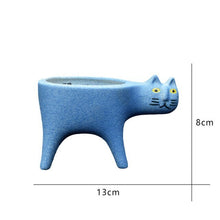 Carica l&#39;immagine nel visualizzatore di Gallery, Ceramic &#39;Cat Tail&#39; Flowerpot-Furbaby Friends Gifts