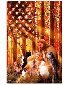 'Christmas Love & Light' Canvas Oil Prints-Furbaby Friends Gifts