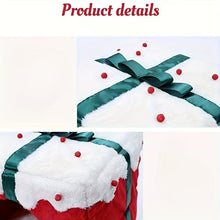 Laden Sie das Bild in den Galerie-Viewer, Christmas Present Pet Bed with Memory Foam Pad-Furbaby Friends Gifts