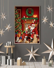Laden Sie das Bild in den Galerie-Viewer, &#39;Christmas Warmth&#39; Canvas Oil Print-Furbaby Friends Gifts