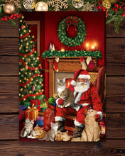 Cargar imagen en el visor de la galería, &#39;Christmas Warmth&#39; Canvas Oil Print-Furbaby Friends Gifts