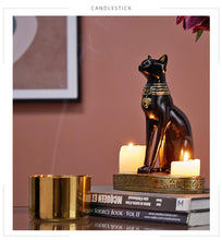 Cargar imagen en el visor de la galería, Classical Egyptian Cat Candlestick-Furbaby Friends Gifts