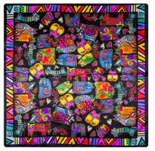 Load image into Gallery viewer, Colourful Kitties Silk Scarves-Furbaby Friends Gifts
