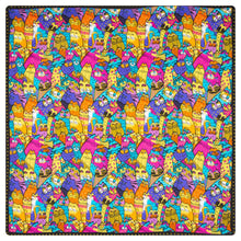 Carica l&#39;immagine nel visualizzatore di Gallery, Colourful Kitties Silk Scarves-Furbaby Friends Gifts