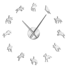Afbeelding in Gallery-weergave laden, Competition Horse Wall Clock-Furbaby Friends Gifts