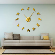 Laden Sie das Bild in den Galerie-Viewer, Competition Horse Wall Clock-Furbaby Friends Gifts