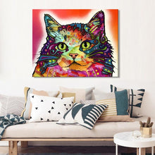 Load image into Gallery viewer, &#39;Contented Kitty&#39; Canvas Oil Print-Furbaby Friends Gifts