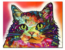 Carica l&#39;immagine nel visualizzatore di Gallery, &#39;Contented Kitty&#39; Canvas Oil Print-Furbaby Friends Gifts