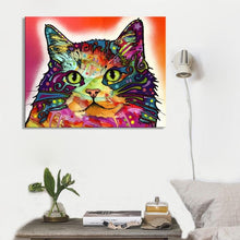 Charger l&#39;image dans la galerie, &#39;Contented Kitty&#39; Canvas Oil Print-Furbaby Friends Gifts