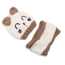 Load image into Gallery viewer, Cosy Bear Hat &amp; Scarf Set-Furbaby Friends Gifts