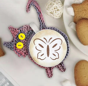 Crochet Cat Butt Coasters-Furbaby Friends Gifts