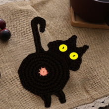 Laden Sie das Bild in den Galerie-Viewer, Crochet Cat Butt Coasters-Furbaby Friends Gifts