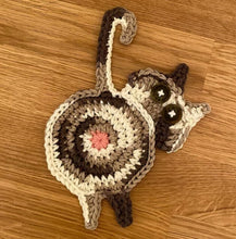 Load image into Gallery viewer, Crochet Cat Butt Coasters-Furbaby Friends Gifts