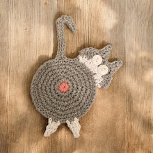 Load image into Gallery viewer, Crochet Cat Butt Coasters-Furbaby Friends Gifts