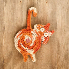 Load image into Gallery viewer, Crochet Cat Butt Coasters-Furbaby Friends Gifts