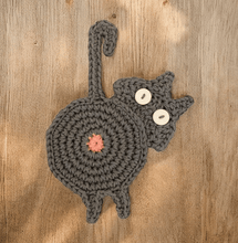 Load image into Gallery viewer, Crochet Cat Butt Coasters-Furbaby Friends Gifts