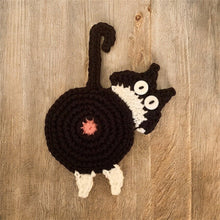 Load image into Gallery viewer, Crochet Cat Butt Coasters-Furbaby Friends Gifts