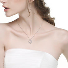 Carregar imagem no visualizador da galeria, Crystal &#39;Kitty Love&#39; Silver Pendant Necklace-Furbaby Friends Gifts