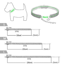 Charger l&#39;image dans la galerie, Crystal Pet Collar (With Heart Feature)-Furbaby Friends Gifts