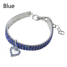 Afbeelding in Gallery-weergave laden, Crystal Pet Collar (With Heart Feature)-Furbaby Friends Gifts
