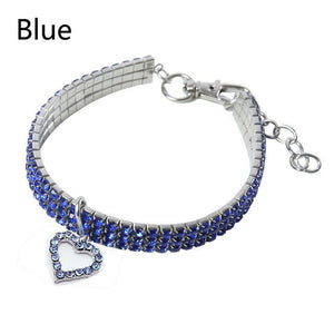 Crystal Pet Collar (With Heart Feature)-Furbaby Friends Gifts