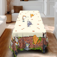 Curious Fat Kittens Tablecloths-Furbaby Friends Gifts