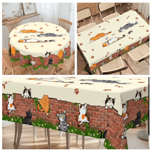 Charger l&#39;image dans la galerie, Curious Fat Kittens Tablecloths-Furbaby Friends Gifts