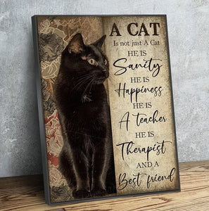 Customisable Canvas Cat Posters-Furbaby Friends Gifts