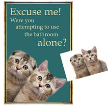 Charger l&#39;image dans la galerie, Customised &#39;Bathroom Supervisor&#39; Metal Wall Plaques-Furbaby Friends Gifts