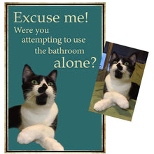 Carica l&#39;immagine nel visualizzatore di Gallery, Customised &#39;Bathroom Supervisor&#39; Metal Wall Plaques-Furbaby Friends Gifts