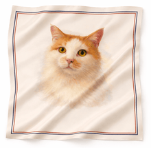 Load image into Gallery viewer, Customised Silk Scarves - Your Pet!-Furbaby Friends Gifts