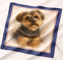 Load image into Gallery viewer, Customised Silk Scarves - Your Pet!-Furbaby Friends Gifts