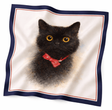 Load image into Gallery viewer, Customised Silk Scarves - Your Pet!-Furbaby Friends Gifts