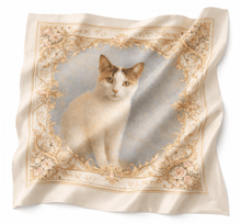 Load image into Gallery viewer, Customised Silk Scarves - Your Pet!-Furbaby Friends Gifts