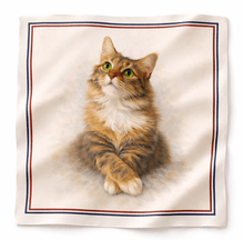 Load image into Gallery viewer, Customised Silk Scarves - Your Pet!-Furbaby Friends Gifts
