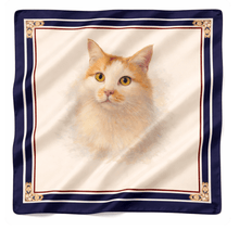 Load image into Gallery viewer, Customised Silk Scarves - Your Pet!-Furbaby Friends Gifts