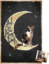 Carregar imagem no visualizador da galeria, Customised &#39;To The Moon &amp; Back&#39; Metal Pet Wall Plaques-Furbaby Friends Gifts