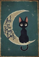 Load image into Gallery viewer, Customised &#39;To The Moon &amp; Back&#39; Metal Pet Wall Plaques-Furbaby Friends Gifts